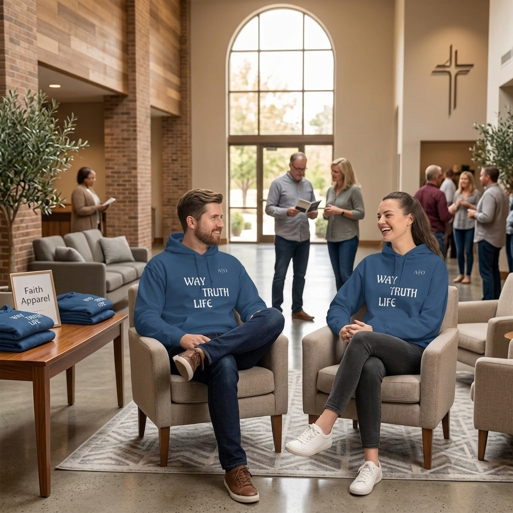 003 Alpha & Omega Premium Unisex Faith Hoodie - Minimalist Christian Apparel